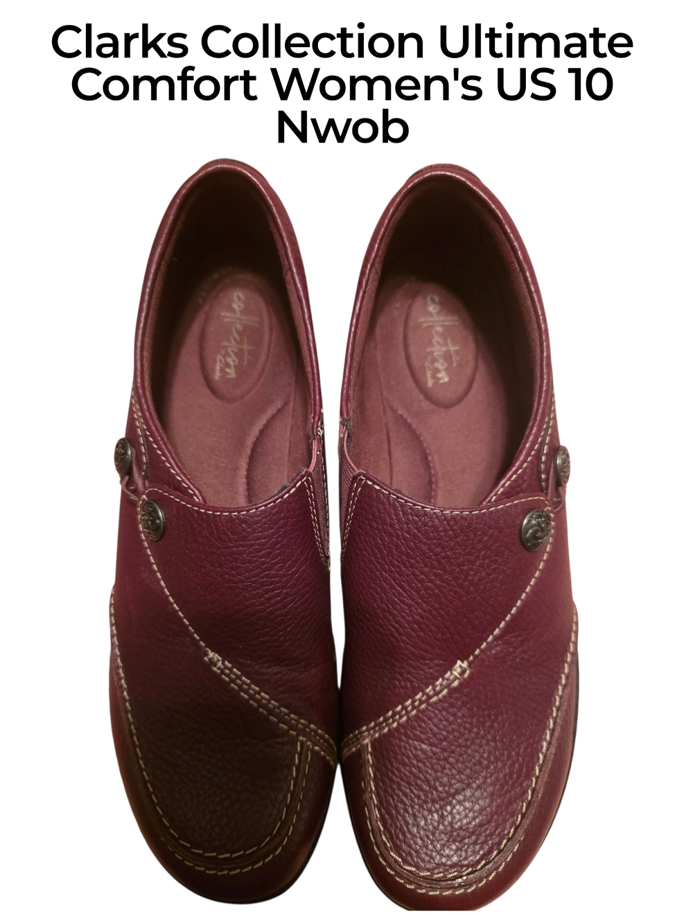 Clarks Women's US10 Ashland Lane Q Slip-On Loafers in brown leather NWOB